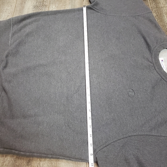 Champion Large Mens Longsleeve Sweatshirt Sweater Pullover Gray - Picture 9 of 10
